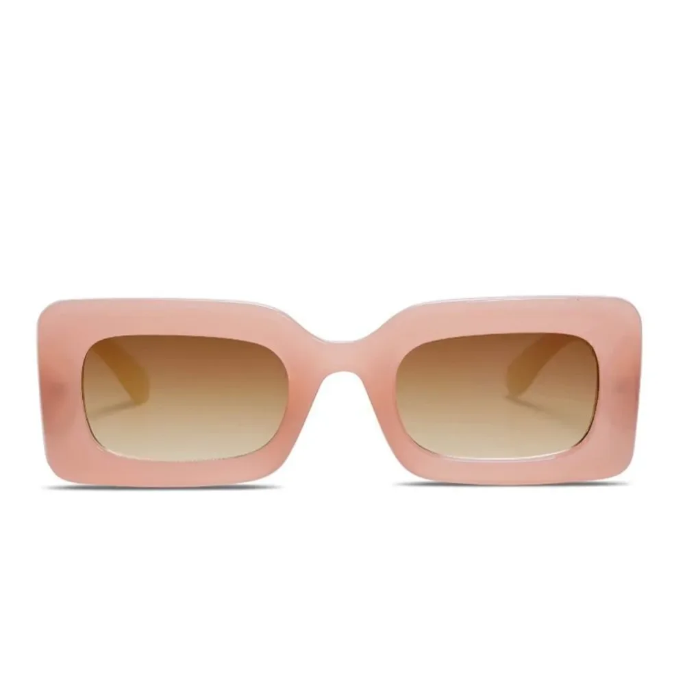Pink Chunky Square Sunglasses